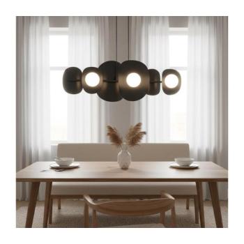 EMIBIG ELEMENTI kábeles csillár, 6 x G9, 8 W, 230 V, fekete 1491/6