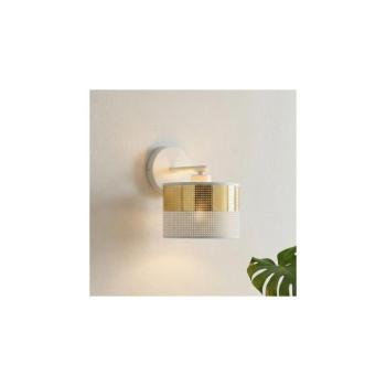 EMIBIG Fali lámpa LUX 1xE27/15W/230V fehér/arany 1650/K1 kép