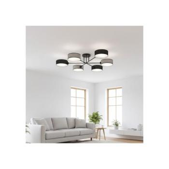 EMIBIG Felületre szerelhető csillár MAGA 6xE14/10W/230V fekete/szürke 1573/6 kép