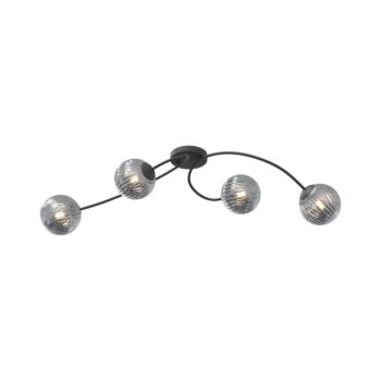 EMIBIG Felületre szerelhető csillár VIBRA 4xE14/10W/230V fekete/szürke 1399/4 kép