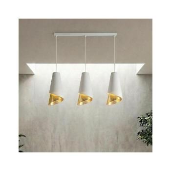 EMIBIG Kábeles csillár MODA 3xE27/15W/230V fehér/arany 1618/3 kép