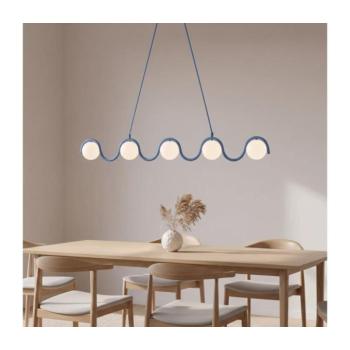EMIBIG Kábeles csillár SINUS 5xG9/8W/230V kék 1848/5 kép