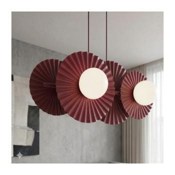 EMIBIG Kábelre függesztett csillár UMBRA 4xG9/8W/230V piros 1729/4 kép