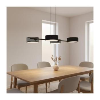 EMIBIG Kábelre szerelt DRUMZ függőlámpa 4xE14/10W/230V fekete/szürke 1567/4 kép