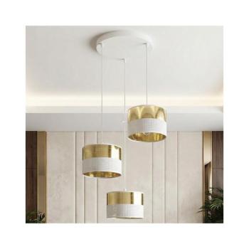 EMIBIG LUX kábeles csillár 3xE27/15W/230V fehér/arany 1650/3PREM kép