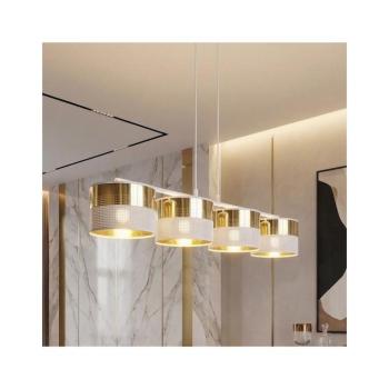 EMIBIG LUX zsinóros csillár 4xE27/15W/230V fehér/arany 1650/4 kép