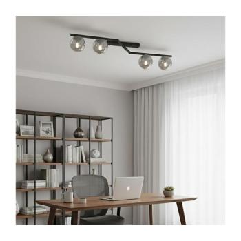 EMIBIG Mennyezeti lámpatest NATON 4xE14/10W/230V fekete/füstszínű 1509/4 kép