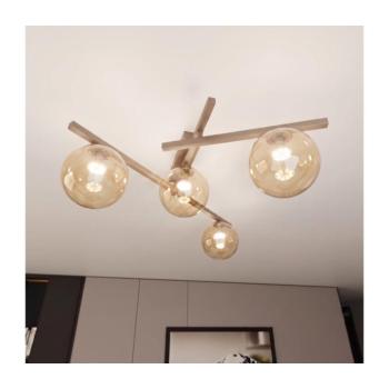 EMIBIG Mennyezeti lámpatest SMART 4xE14/10W/230V bézs/füstös bézs 1794/4 kép