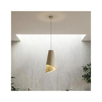 EMIBIG MODA zsinóros függőlámpa 1xE27/15W/230V bézs/rattan 1620/1 kép