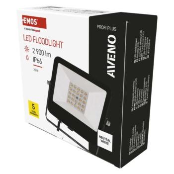 EMOS AVENO LED reflektor 20W 2 900lm természetes fehér kép