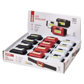 EMOS COB LED Fejlámpa 1W 110lm 12db, box kép
