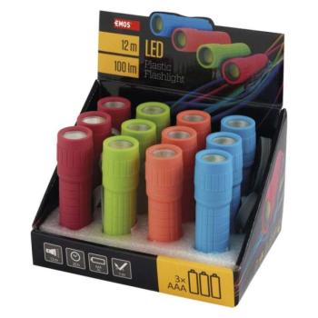 EMOS COB LED zseblámpa 1W 100lm 12db, display box kép