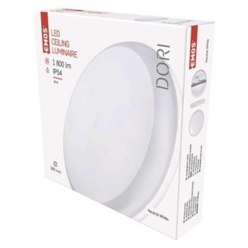 EMOS DORI LED mennyezeti lámpa 18W 1800lm IP54 term. fehér kép