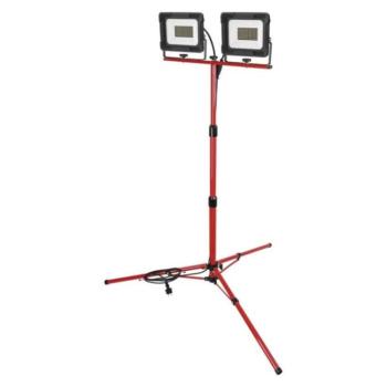 EMOS ELION LED reflektor 2×50W + háromlábú állvány, 4000K, 8000, 220-240V, CRI> 80, piros, fekete, Természetes fehér, IP65/IP44, EMOS Lighting, ZS3343.2 kép