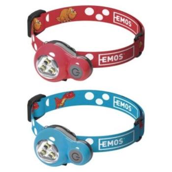 EMOS FEJLÁMPA 3x LED 2x CR2032, 8 db, display box, 12, piros, kék, IP44, P3540 kép