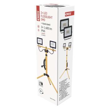 EMOS Hobby Slim LED reflektor 2x 20.5W + háromlábú állvány kép