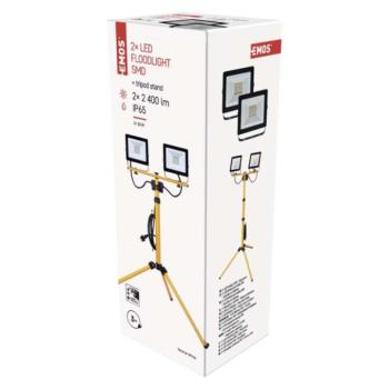 EMOS Hobby Slim LED reflektor 2x 30W + háromlábú állvány kép