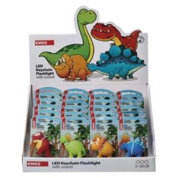 EMOS LED kulcstartó lámpa (dinoszauruszok) 24db, display box, 5, P4711 kép