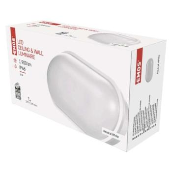 EMOS LED mennyezeti lámpa QARI 20W 1900lm IP65 természetes fehér kép