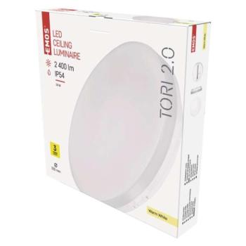 EMOS LED MENNYEZETI LÁMPA TORI 24W WW IP54 kép