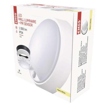EMOS LED mennyezeti lámpa ZURI 14W 1000lm PIR érzékelővel IP54 meleg fehér kép