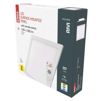 EMOS LED MENNYEZETI PANEL RIVI 30×30, 20W, DIMM., ÁLLÍTHATÓ SZÍNHŐM. kép
