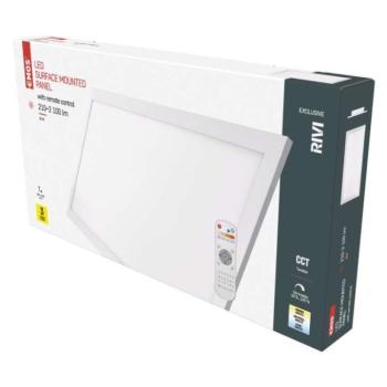 EMOS LED MENNYEZETI PANEL RIVI 30×60, 25W, DIMM., ÁLLÍTHATÓ SZÍNHŐM. kép