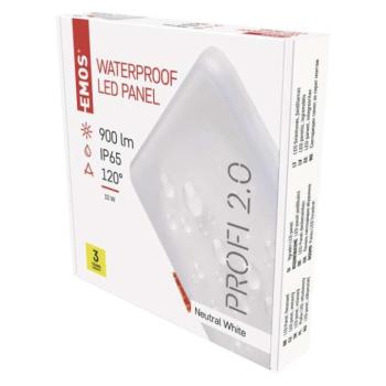 EMOS LED panel VIXXO beépíthető 10W 900lm IP65 természetes fehér kép