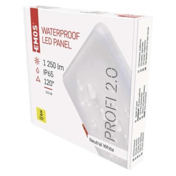 EMOS LED panel VIXXO beépíthető 13.5W 1250lm IP65 természetes fehér kép