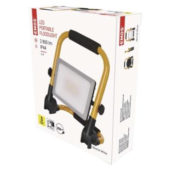 EMOS LED reflektor hordozható ILIO 31W 2800lm IP44 természetes fehér kép