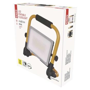 EMOS LED reflektor hordozható ILIO 51W 4600lm IP44 természetes fehér kép