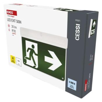 EMOS LED vészvilágító lámpatest CESSI 3W 3 óra IP20 AT kép