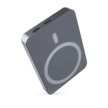 EMOS Powerbank WI 522, 5 000 mAh, 20 W+Wireless, szürke, B0555GY kép