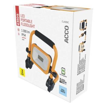 EMOS Profi LED reflektor ACCO 10W 1000lm IP54 hideg fehér kép