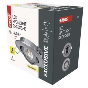 EMOS SIMMI LED spotlámpa 5W 450lm IP20 meleg fehér kép