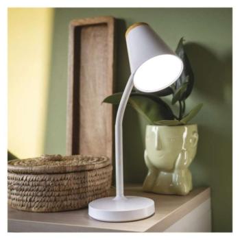 EMOS Tara LED asztali lámpa, fehér, 4000K, 280, 220–240V, CRI> 85, Természetes fehér, IP20, Z7641W kép