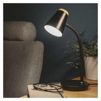EMOS Tara LED asztali lámpa, fekete, 4000K, 280, 220–240V, CRI> 85, Természetes fehér, IP20, Z7641B kép
