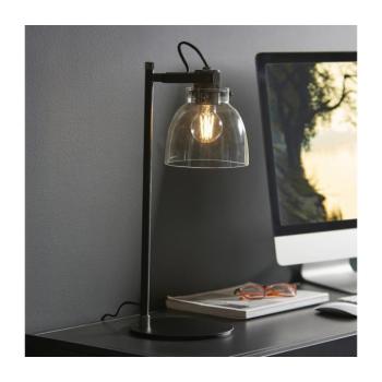 Endon 107012 - Asztali lámpa URBAN 1xE27/10W/230V fekete/füstös fekete 107012 kép