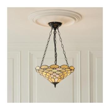 Endon 111884 - Láncos csillár Tiffany PEARL 3xE27/10W/230V átm. 37 cm 111884 kép