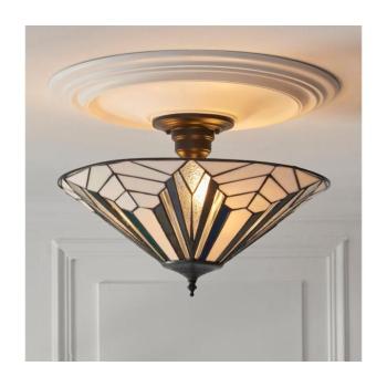 Endon 111895 - Tiffany ASTORIA felületre szerelhető csillár, 3xE27/10W/230V, Ø 48 cm 111895 kép