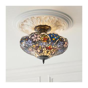 Endon 111915 - Felületre szerelhető Tiffany SULLIVAN 3xE27/10W/230V átmérő 40 cm 111915