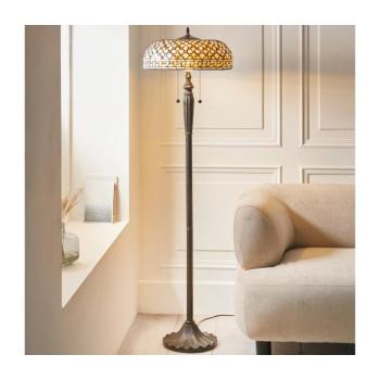 Endon 111921 - Tiffany-stílusú állólámpa MILLE FEUX 2xE27/10W/230V, átm. 45 cm 111921 kép