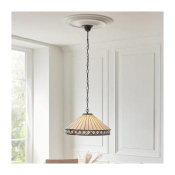 Endon 111961 - Tiffany FARGO láncos csillár, 3xE27/10W/230V, átmérő 50 cm 111961 kép