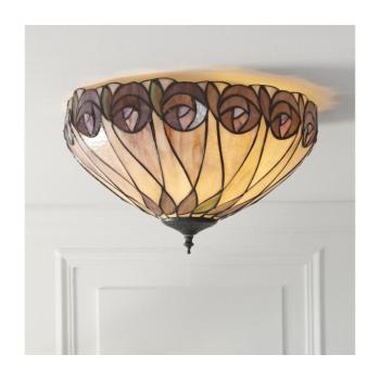 Endon 112188 - Tiffany HUTCHINSON mennyezeti lámpatest 2xE27/60W/230V, átm. 40 cm 112188