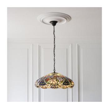 Endon 112193 - Tiffany SULLIVAN láncos csillár 3xE27/60W/230V, átmérő 57 cm 112193 kép