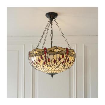 Endon 112251 - Tiffany DRAGONFLY láncos csillár 3xE27/60W/230V, átmérő 50 cm 112251 kép