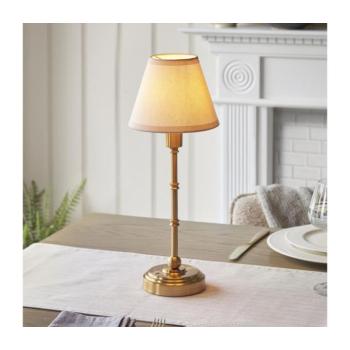 Endon 114811 - Dimmelhető, tölthető BURLEY asztali LED-lámpa, 1,5W/5V, sárgaréz/fehér 114811 kép