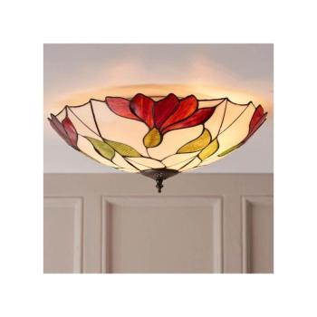 Endon 63960 - Tiffany BOTANICA mennyezeti lámpa, 2×E27, 60 W/izzónként, 230 V, átmérő: 45 cm 63960 kép