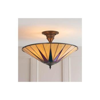 Endon 64043 - Felületre szerelhető Tiffany DARK STAR csillár 3xE27/60W/230V, Ø 49 cm 64043 kép