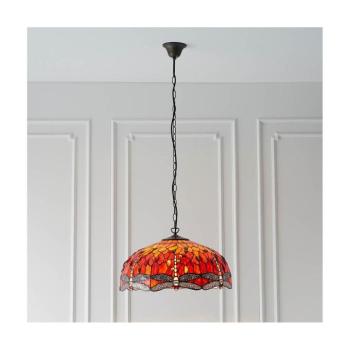 Endon 64082 - Tiffany DRAGONFLY láncos csillár, 3x E27/60W/230V, átmérő 50 cm 64082 kép